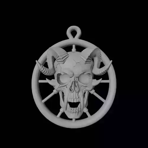 Skull Pendant Medallion