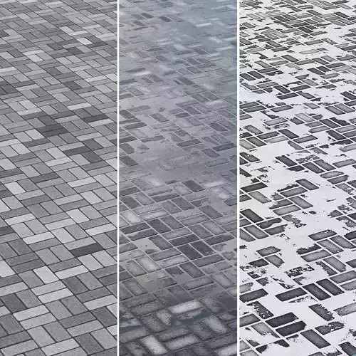 Paving flag with rain and snow and sbsar generator