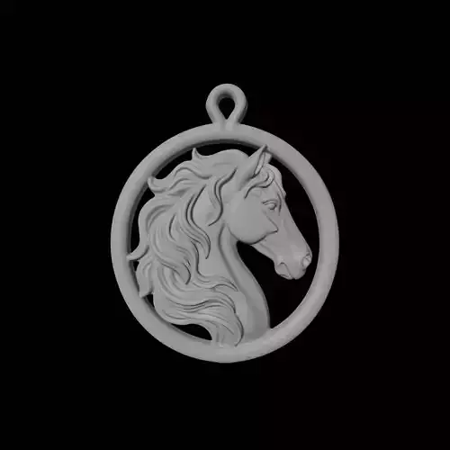 Horse Pendant Medallion