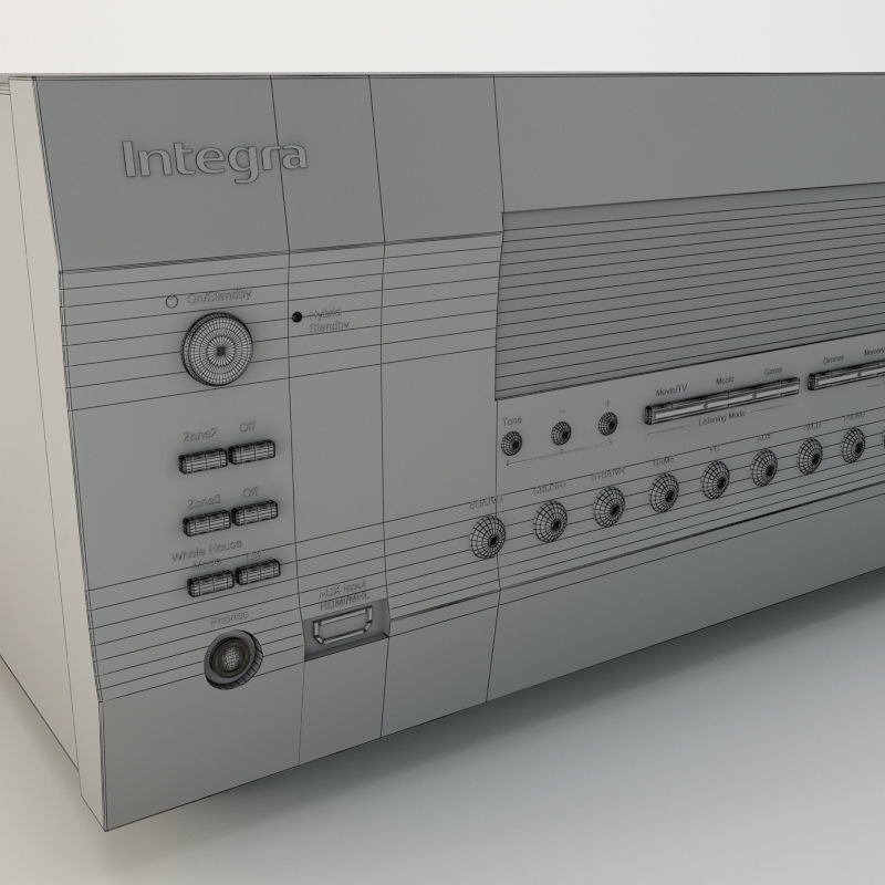 Integra DTR 40 6 receiver 3D model_2