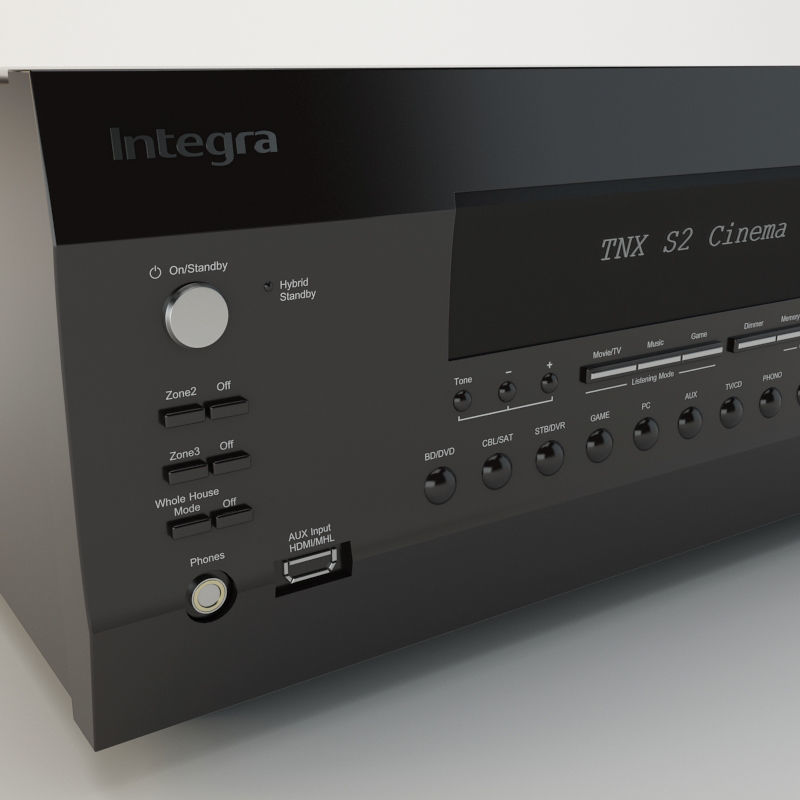 Integra DTR 40 6 receiver 3D model_1