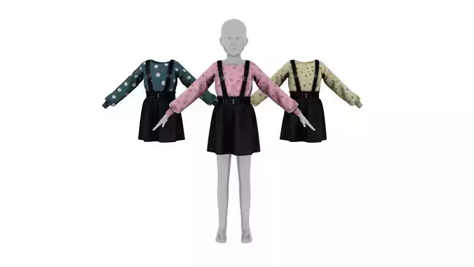 Toddler Floral Sweater