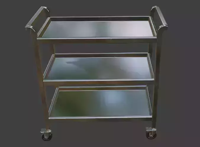 Stainless Steel Hospital Trolley