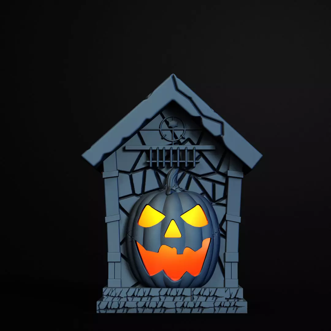 Pumpkin Hut Lamp 3D Printable STL File 3D print model