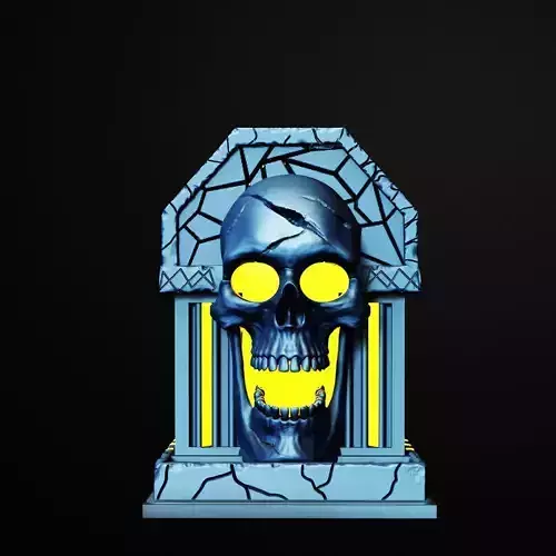 Master Skull Tomb Lamp 3D Printable STL File