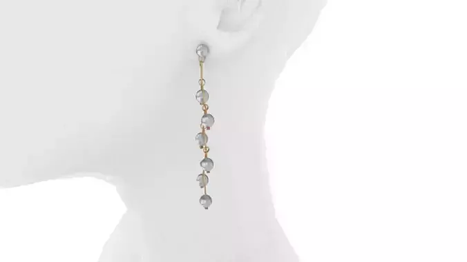Pearl Branch Dangle Earring