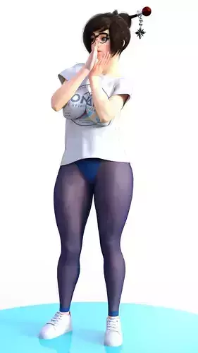 Mei The Shy Explorer in Casual Attire