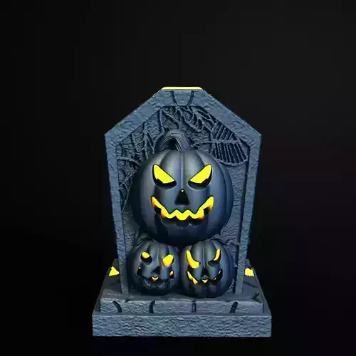 Jack O Lantern Lamp 3D Printable STL File