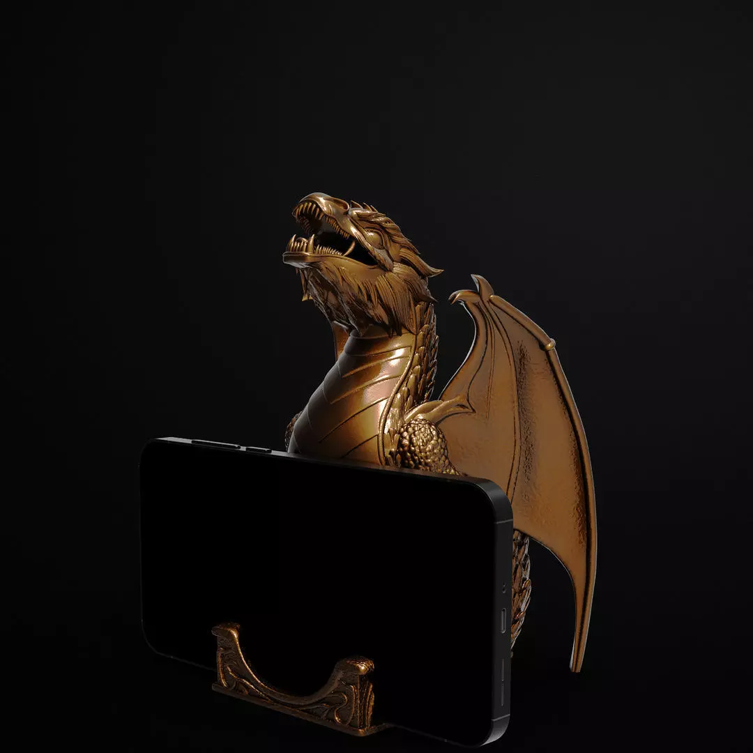 Storm Wing Dragon Mobile Holder 3D Printable STL File 3D print model