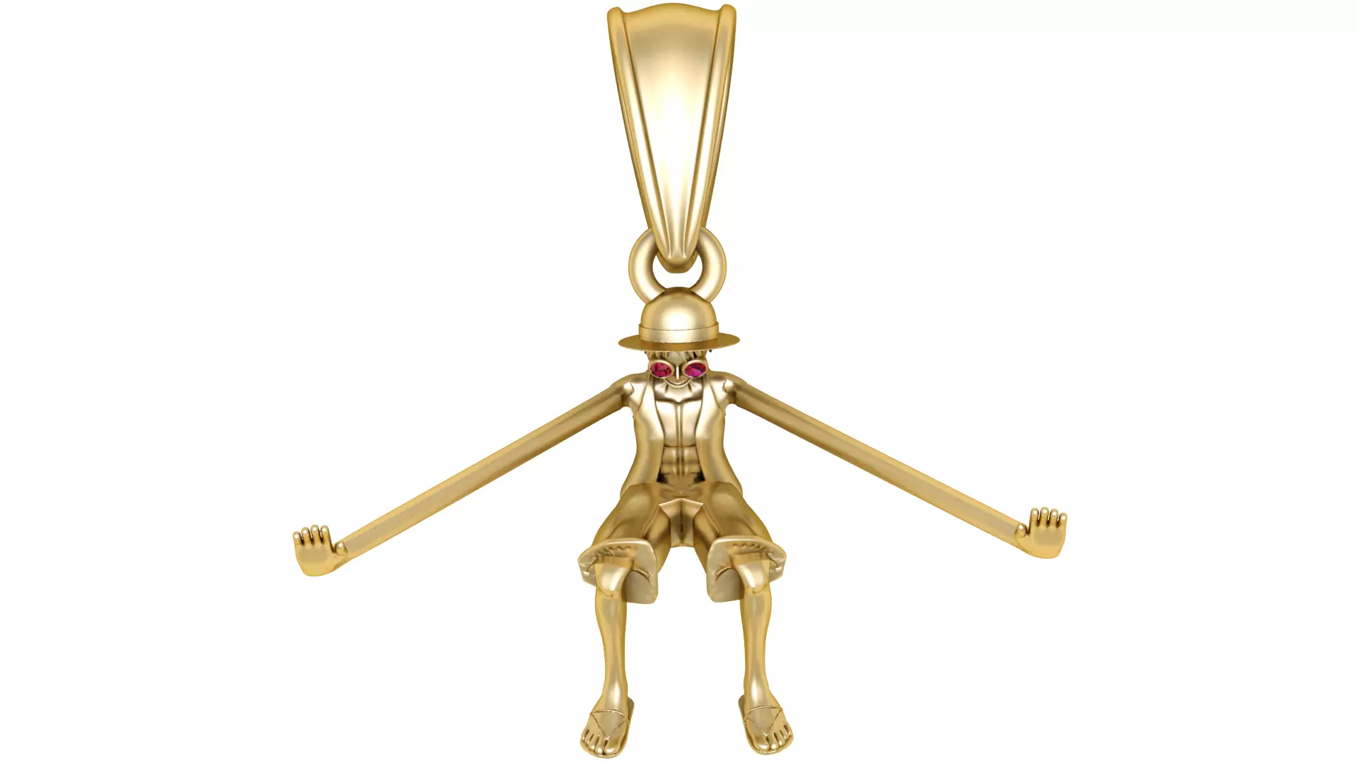 Arms Cartoon Character Pendant 3D Printable Model 3D print model