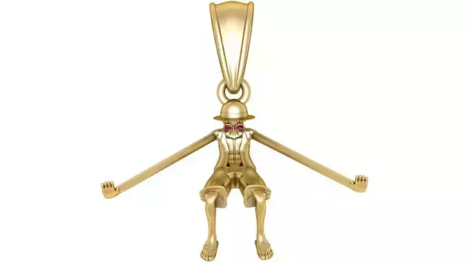 Arms Cartoon Character Pendant  3D Printable Model