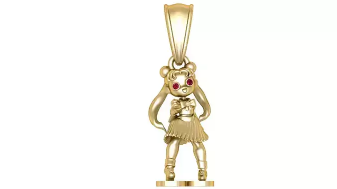  Mickey Mouse Doll Pendant 3D Printable Model