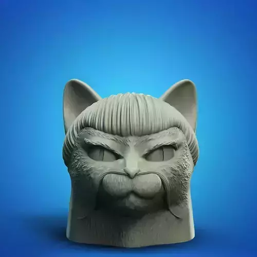 Sifu Cat Head Jar 3D Printable STL File