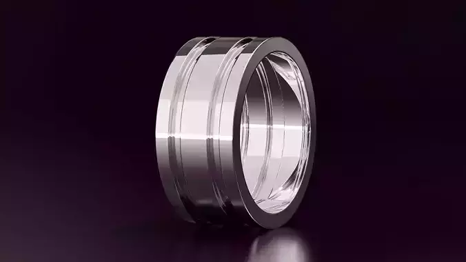 Mens wedding band N20 10mm EU60