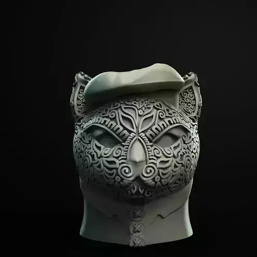Tattoo Maven Cat Planter 3D Printable STL File