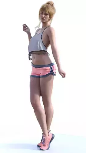 Emma Stone Lookalike Summer Athletic Style