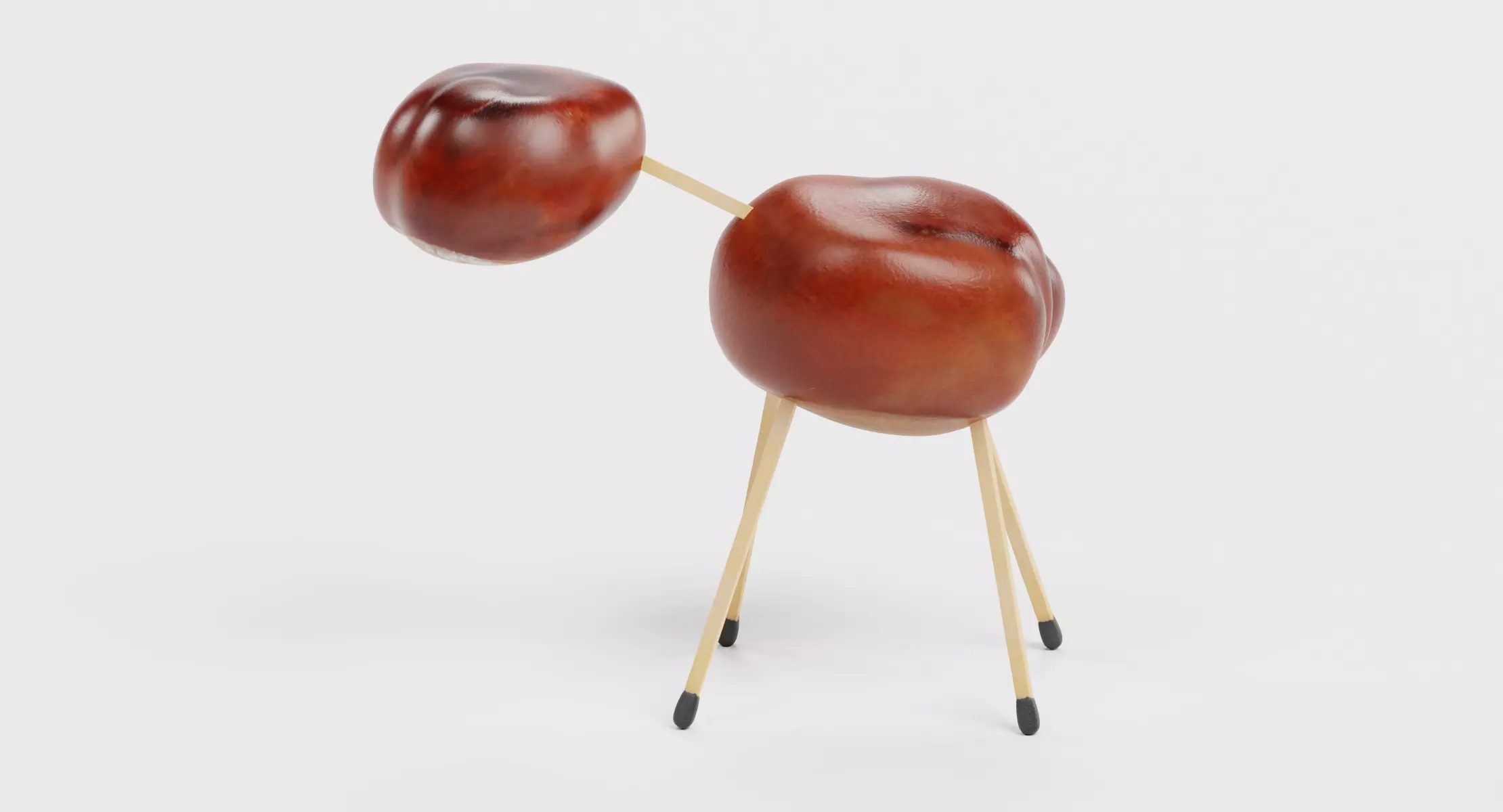 Chestnut Animal V2 - Traditional Autumn Craft Decoration 3D model