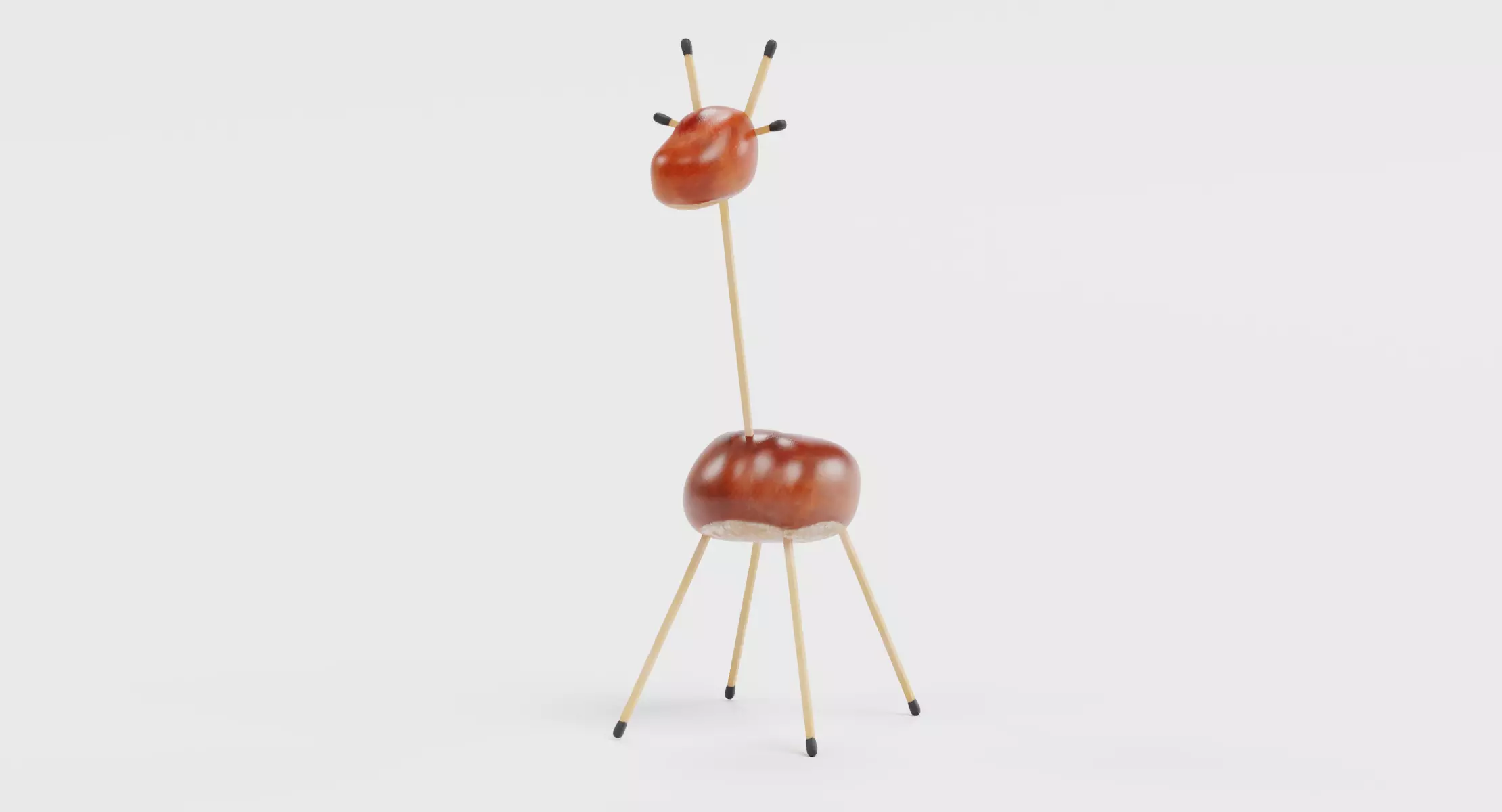 Chestnut Animal V3 - Traditional Autumn Craft Decoration 3D model