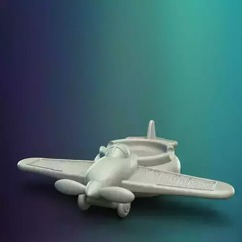 Plane Ashtray 3D Printable STL File
