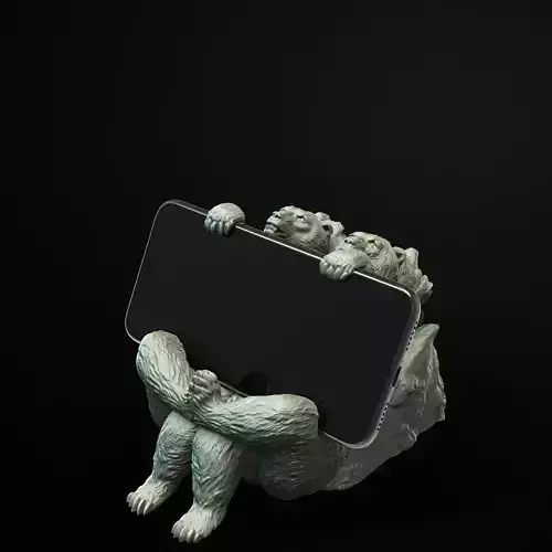 Bear Mobile Holder 3D Printable STL File