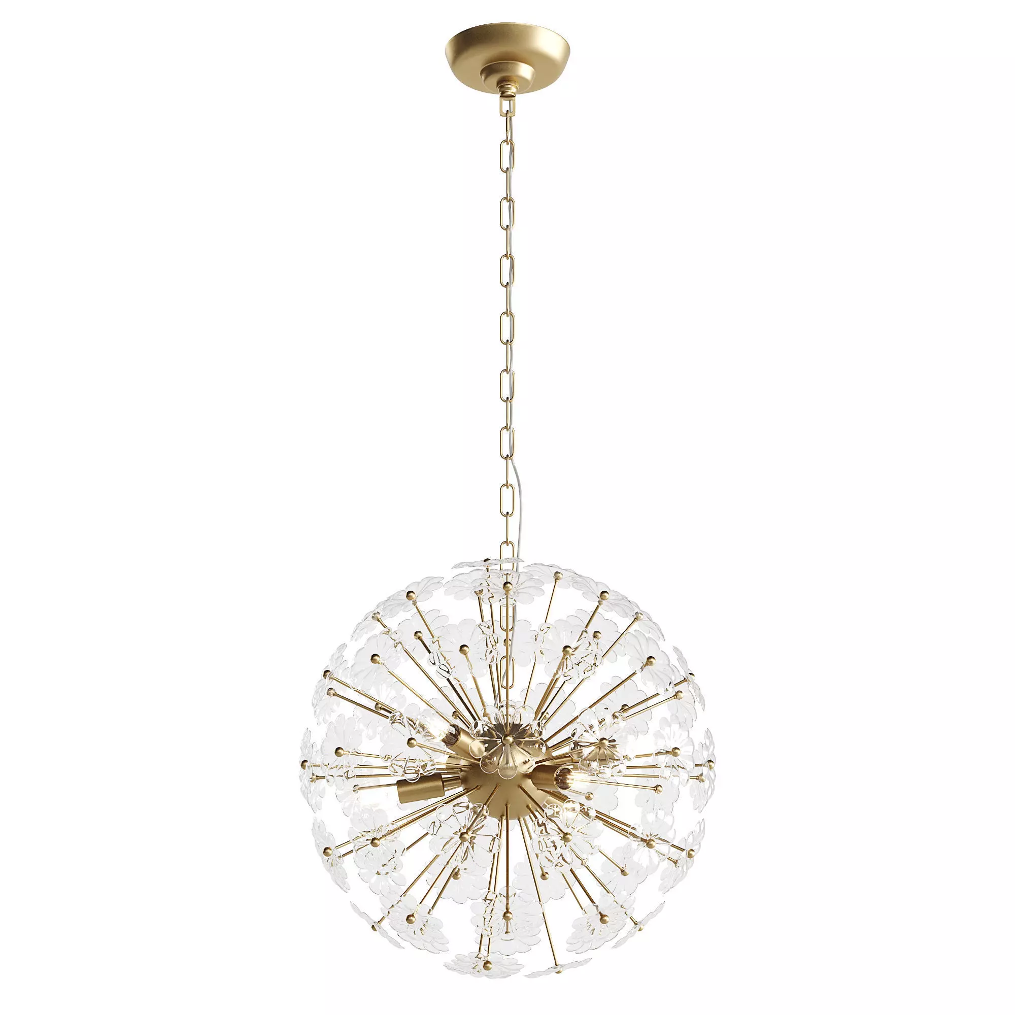 Libra Luxurious Glamour Collection Daisy Pendant Chandelier 3D model