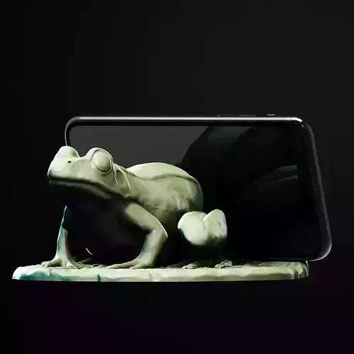 Frog Mobile Holder 3D Printable STL File