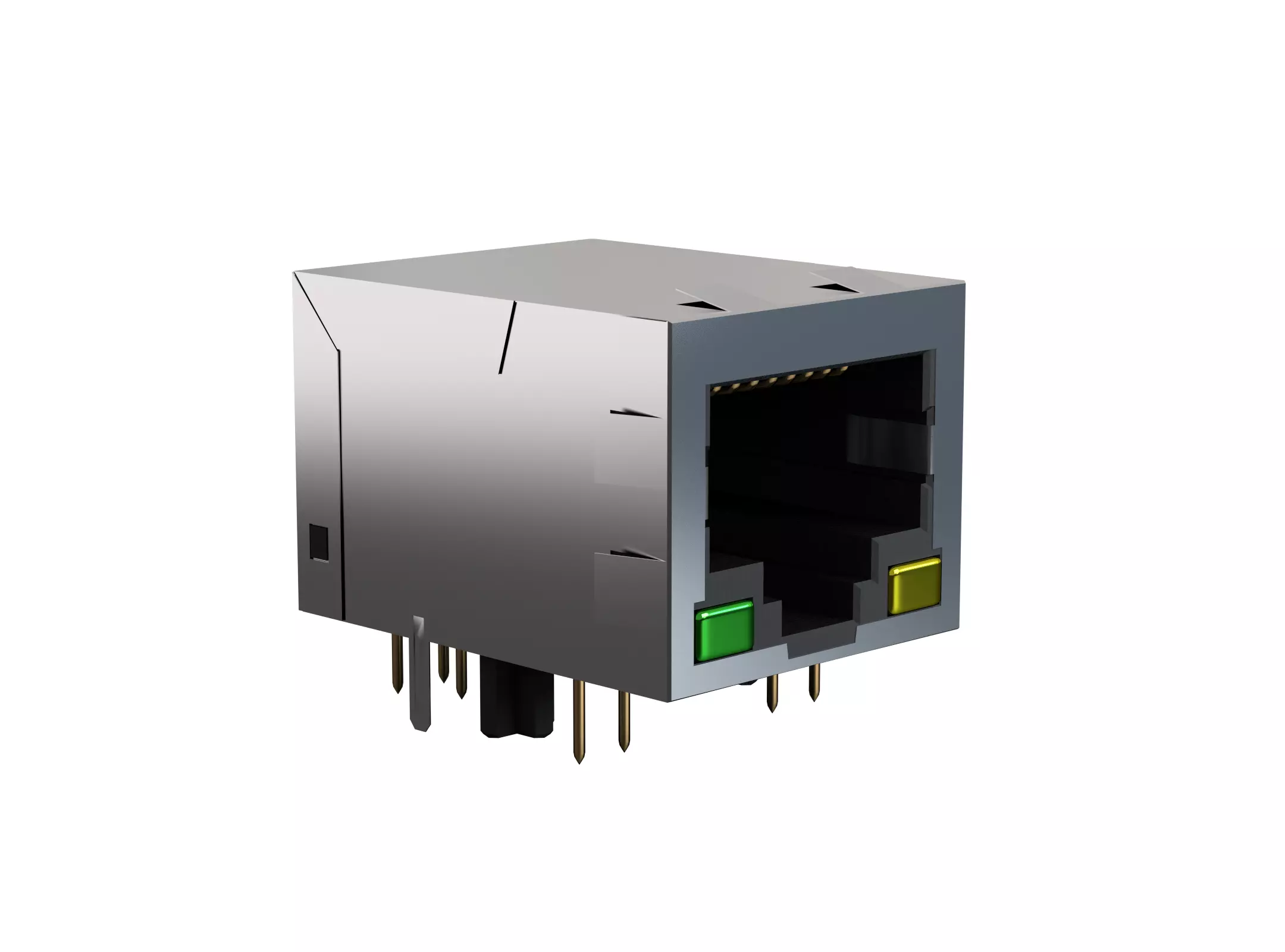 Ethernet socket 3D model_0