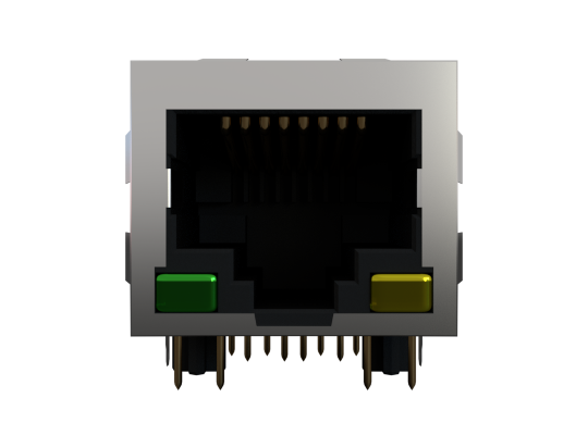 Ethernet socket 3D model_3
