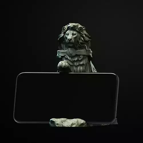 Lion Mobile Holder 3D Printable STL File