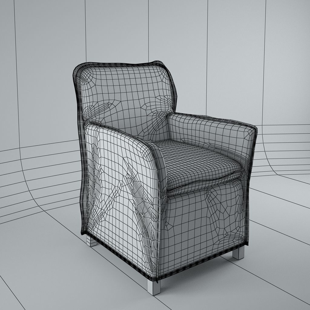 Dialma Brown - Dining chair 3D model_2