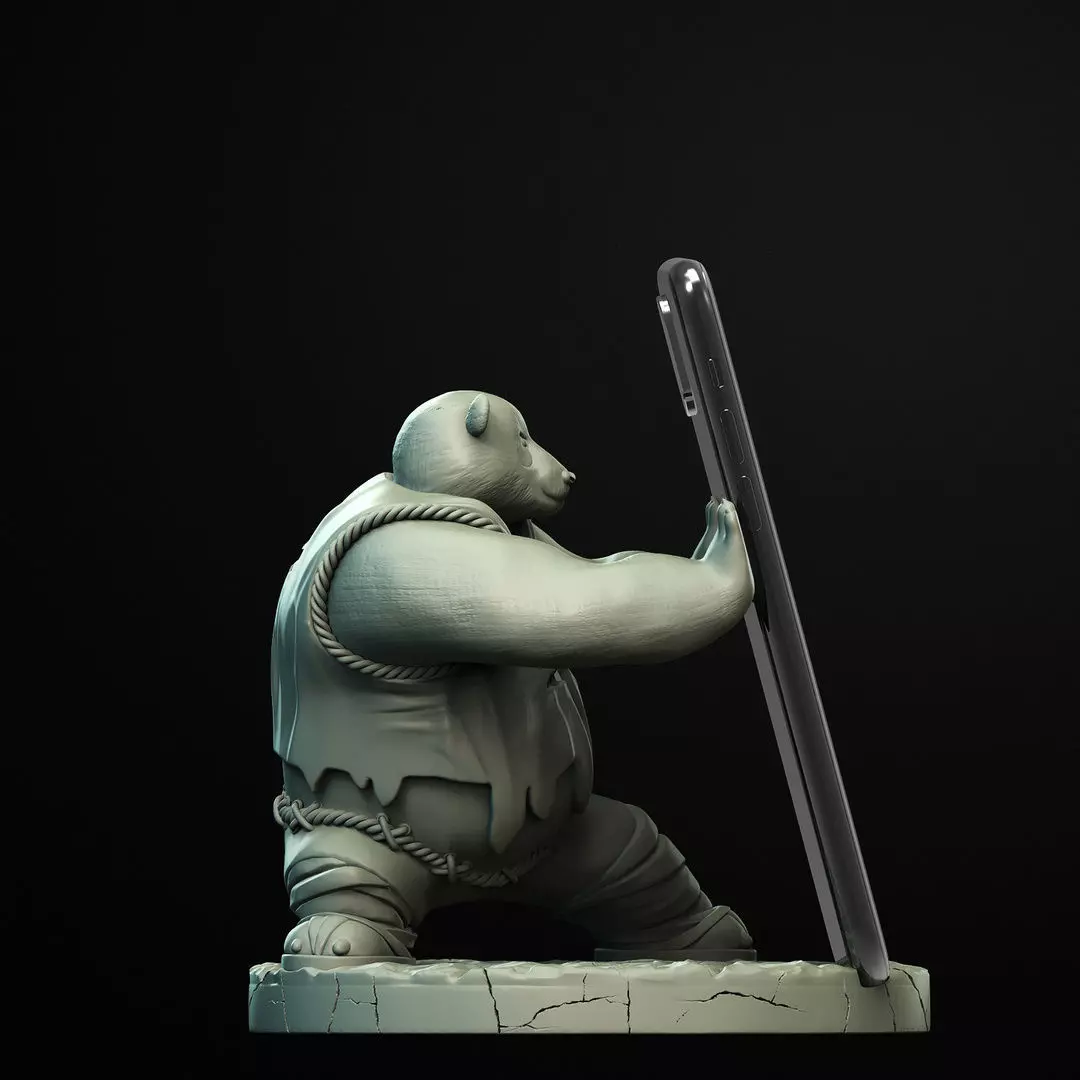 Panda Mobile Holder 3D Printable STL File 3D print model