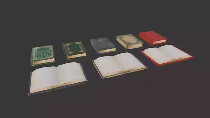 PSX - PS1 - Books Pack - Low Poly