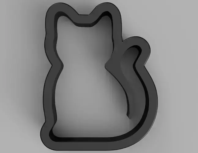 3D Cat Stamp Perfect for Clay and Ceramic