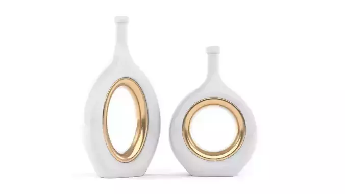 High-Quality Realistic 3D Model of Ceramic Vases