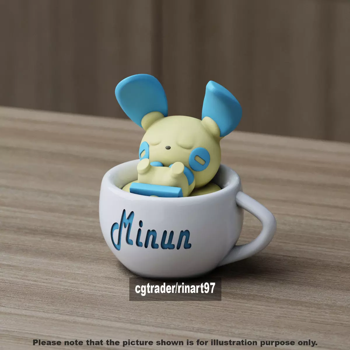 Minun chill cup 3D print model
