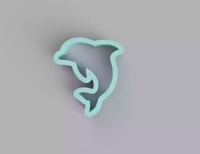 3D Dolphin Stamp Perfect for Clay and Ceramic