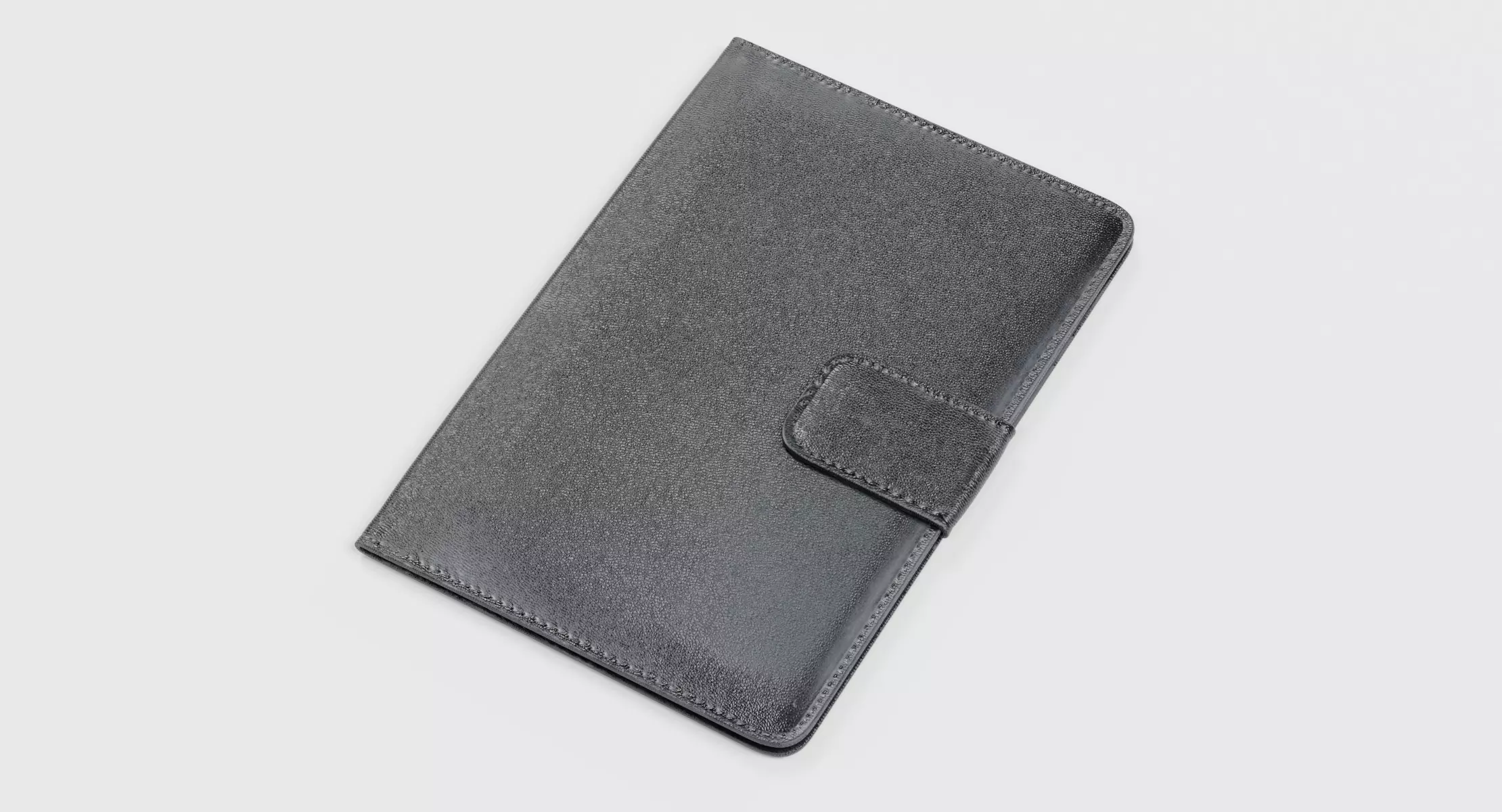Leather Wallet V1 - Classic Black Accessory 3D model