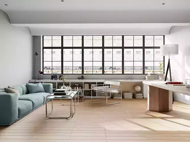 Modern minimalist living room