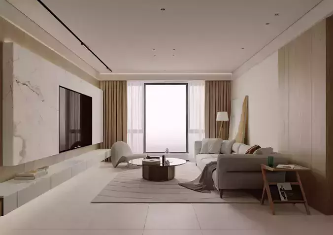Log Wind Apartment 3D model 5
