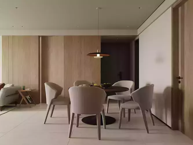 Log Wind Apartment 3D model 4