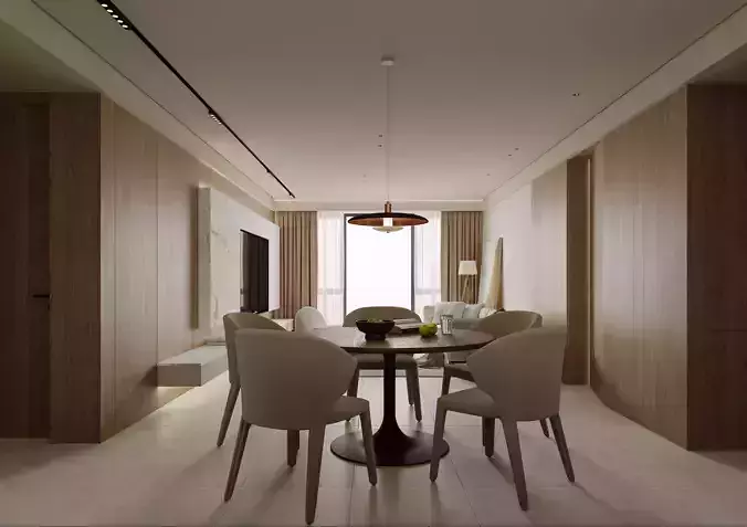 Log Wind Apartment 3D model 6
