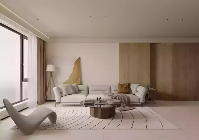 Log Wind Apartment 3D model