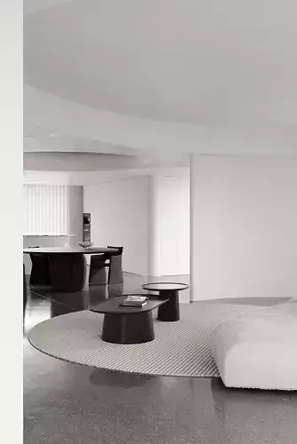 Minimalist apartment 3D model 6