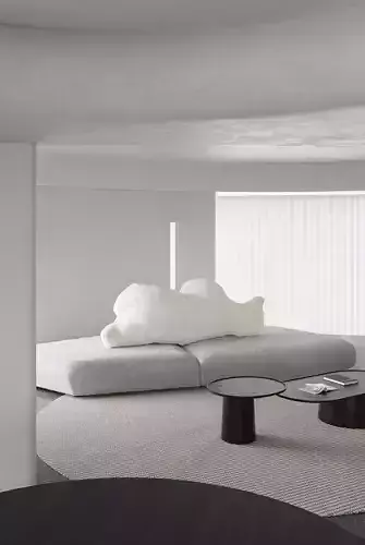 Minimalist apartment 3D model 3