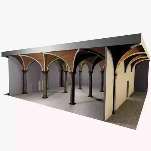 Vaulting 3-3    Romanic   750cm spaced   with thick curbs