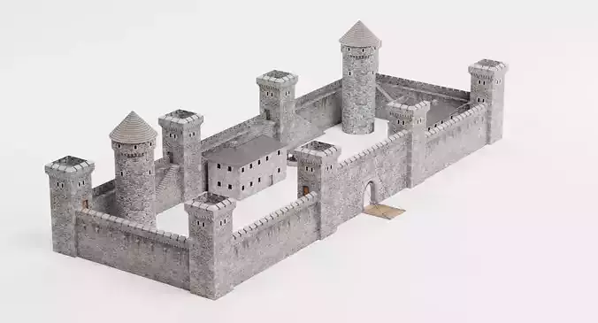 Medieval Castle V1 - Stone Fortress Architecture