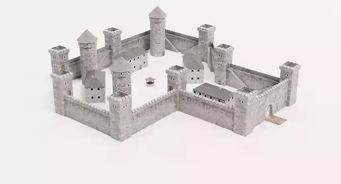 Medieval Castle V2 - Stone Fortress Architecture