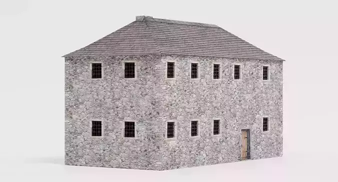 Medieval House - Architectural Prop for Modular Building 3D model