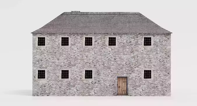 Medieval Set - Modular Castle Building 3D model 4