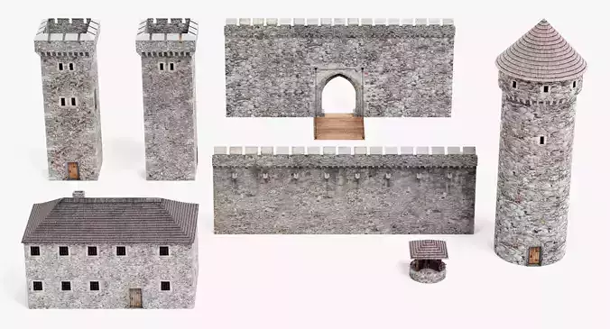 -Medieval Structures - Modular Castle-